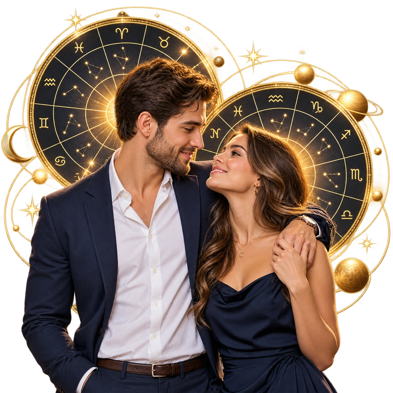 Synastry & Compatibility Report chart wheel